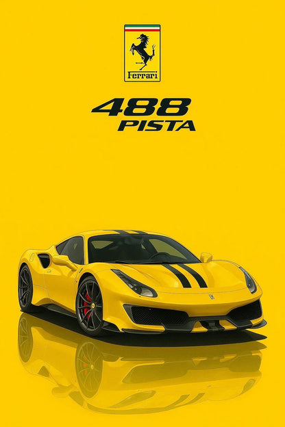 Aesthetic HD Car Wall Collage Kit || 24pcs (4x6inch) car Aesthetic Posters For Room Decoration Water Resistant Paper Comes With Adhesive Tape (Car)