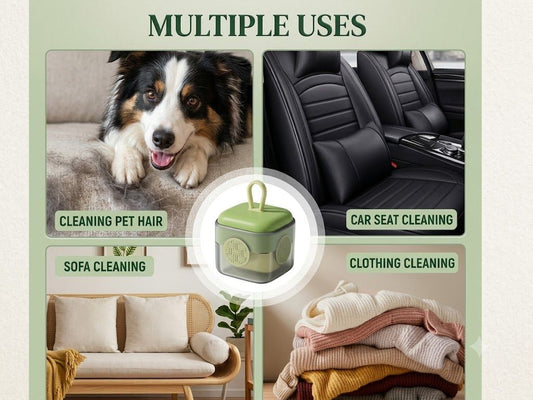 Mini Reusable Lint Roller for Clothes & Sofa | Portable Pet Hair Remover | Washable Dust & Crumbs Cleaner for Home, Car & Office