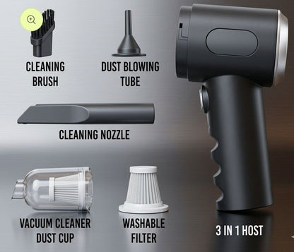 3 in 1 Mopping Vacuum Blower with Mini Dust Buster USB Portable Vacuum Cleaner Dry and Wet