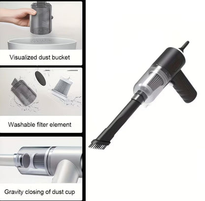 3 in 1 Mopping Vacuum Blower with Mini Dust Buster USB Portable Vacuum Cleaner Dry and Wet